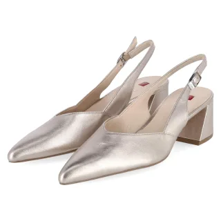 Högl Slingpumps  Gold - Gr. 4½ -  Echt Leder