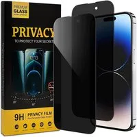 CoolGadget Schutzfolie Sichtschutz Panzerfolie für iPhone 14 Pro, (Spar-Set 2in1, Fullscreen), Privacy Fullscreen Glas 2 Anti-Spy Schutzfolie für iPhone 14 Pro Folie