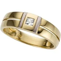 Firetti Goldring Schmuck Geschenk Gold 333 Herrenring Goldring, mit Zirkonia (synth)