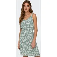 ONLY Trägerkleid ONLKARMEN LIFE S/L SHORT DRESS WVN NOOS Viskose, regular fit, V-Ausschnitt