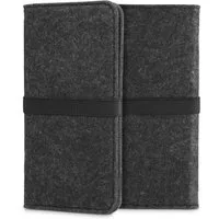 kwmobile Handytasche Filz Tasche für Smartphones (1-tlg), mit Gummiband - Handy Filztasche Schutztasche - 17,2 x 8 cm