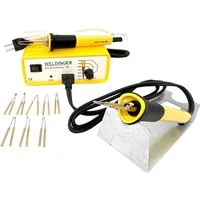 WELDINGER Kreativset Brandmalstation BS-750 (250-750°C) mit Brennspitzenset Ersatzkolben, (Set, Kreativset), regelbarer Temperaturbereich