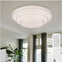 GLOBO LIGHTING LED Deckenleuchte, LED-Leuchtmittel fest verbaut, Kaltweiß, Warmweiß, Neutralweiß, Tageslichtweiß, Farbwechsel, Deckenlampe Deckenleuchte Smart LED Sterneneffekt Dimmer Fernbedienung