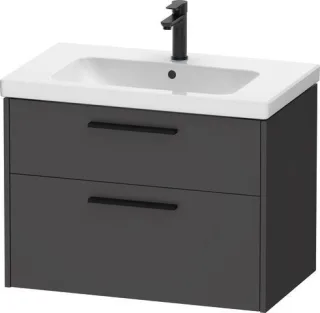 Duravit D-Code Waschtischunterschrank wandhängend Schubk. 2, DC46720BD490000