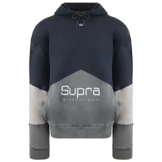 Supra Long Sleeve Pullover Marine Blue Herren 92 Fleece Hoodie 102552 018