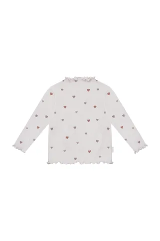 Leevje Long-Sleeved Top 'Hearts' mit Turtleneck 134/140