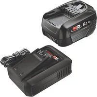 BOSCH Starter-Set 18 V 1x PBA 18V 6.0Ah W-C 6,0 Ah + Ladegerät (1600A032A8) Schnelllade-Gerät