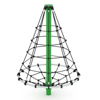 PRO Spino Kletterpyramide für öffentliche Spielplätze - Robuste Stahlkonstruktion 80x80mm - Wetterfestes Spielgerät für den Außenbereich - Wickey