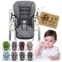 BambiniWelt by Rafael K. Hochstuhlauflage Ersatzbezug Sitzkissen kompatibel mit PEG PEREGO Prima Pappa Diner, für Kinderhochstuhl