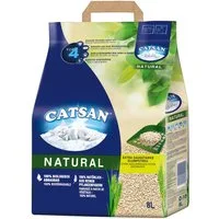 CATSAN Katzenstreu NATURAL Klumpstreu 8l, sauber, hygienisch & 100% biologisch abbaubar