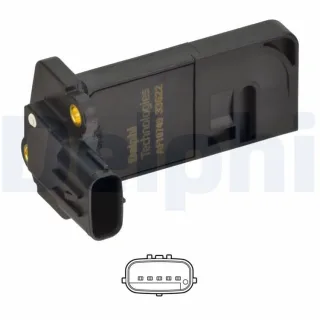 Delphi Luftmassenmesser Isuzu D-Max