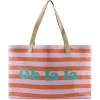 DAVID FUSSENEGGER XL-Strandtasche Goliath 'Oh la la' 65 x 40 cm Dunkelorange