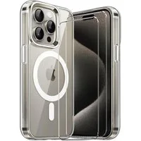 CoolGadget Handyhülle Transparent als 2in1 Schutz Cover Set für das Apple iPhone 13 Pro Max 6,7 Zoll, 2x Glas Display Schutz Folie + 1x TPU Case Hülle für iPhone 13 Pro Max