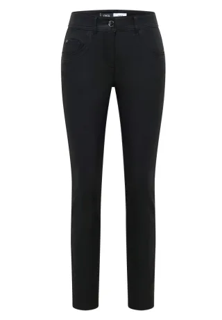 Cecil - Hose im Leder-Look schwarz - Gr. - 30