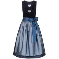 Nübler Trachtenkleid Dirndl Marlies in Dunkelblau von Nübler - Rocklänge 60 cm