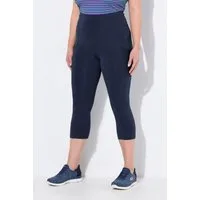 Ulla Popken Leggings 3/4-Leggings wadenlang High Waist schnelltrocknend