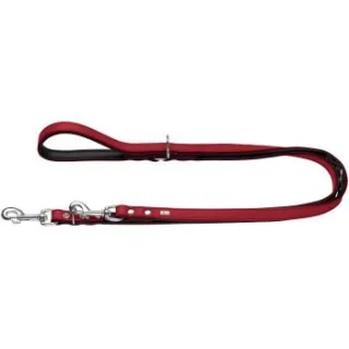 Hunter verstellbare Hundeführleine basic rot 1,8 cm