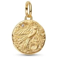 Pandora Charm-Einhänger PANDORA Talisman Charm-Anhänger Schwalbe, IP Gold