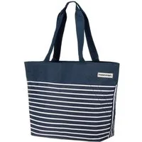 anndora Umhängetasche shopper 17 Liter Strandtasche, verstärkter Boden - Innentaschen mit Reißverschluss - wasserabweisend