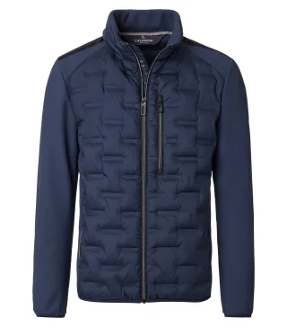 CASAMODA - Materialmixjacke blau - Gr. - M