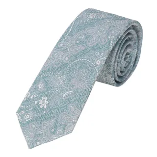 prince bowtie - Krawatte Paisley 6,0-6,5cm petrol