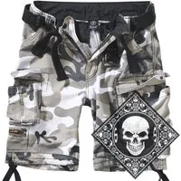 Brandit Cargoshorts Cargo Shorts kurze Hose robust schwere Qualität mit UD Bandana