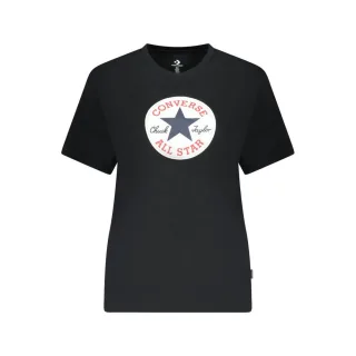 Converse Schwarzes Baumwoll Damen T-Shirt