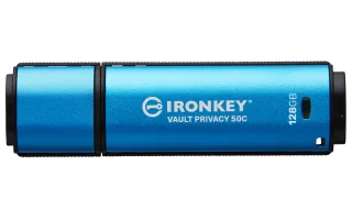Kingston IronKey Vault Privacy 50 Series | ikvp50c/128gb | USB-Flash-Laufwerk