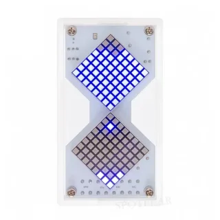 Electronic LED Dot Matrix Hourglass DIY Kit Gravity Sensor Adjustable Countdown Timer Clock Educational Soldering Practi
