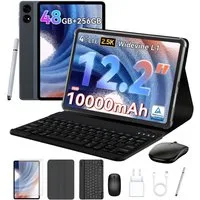 TABWEE 12,2" Android 16 4G LTE 10000 mAh Akku 256 GB Tablet (12.2", 256 GB, Android16, Android 16, 4G LTE, 5G Wifi, 10000 mAh Akku, mit Stift/Maus/Tastatur)