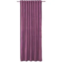 Gözze Vorhang Verdeckter Schlaufenschal MAGNUM, 135 x 245 cm, verdeckte Schlaufen, halbtransparent, Polyester, Flieder, Samtoptik
