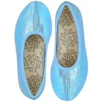 Beck Schläppchen Basic Glitzer Gymnastikschuh (bis Gr. 42 erhältlich, für Sport und Zuhause) mit rutschfester Gummi-Laufsohle