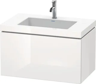 Duravit L-Cube c-bonded Set wandhängend Weiß Hochglanz 800x480x500 mm - LC6917O2222 LC6917O2222