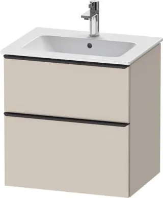 Duravit D-Neo Waschtischunterbau wandhängend Taupe Matt 610x462x625 mm - DE43610BD910000 DE43610BD910000