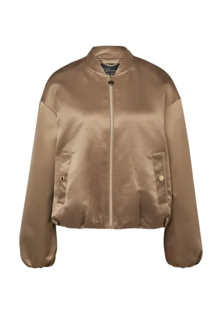 s.Oliver BLACK LABEL - Blouson in Satinoptik braun - Gr. - 44