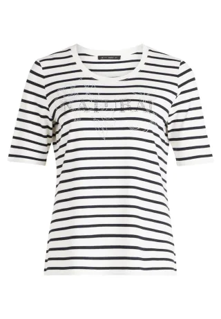 Betty Barclay - Ringelshirt weiß/dunkelblau - Gr. - 38