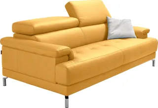 Egoitaliano 2,5-Sitzer "Soul, Design und Sitzkomfort auf hohem Niveau, tolle Details" inkl. Kopfteilverstellung für noch mehr Komfort, Designfuß