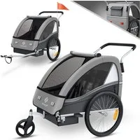 KESSER Fahrradkinderanhänger, Kinderanhänger Fahrradanhänger Sport-RX in Joggerfunktion