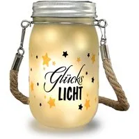 speecheese Dekolicht Glückslicht Solarlicht mit Sternen