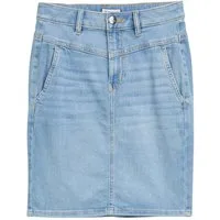 TOM TAILOR Bleistiftrock skirt denim Clean Light Stone Blue Denim