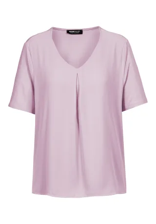 FRANK WALDER - Blusenshirt NOS mit eleganter Falte pink lavender - Gr. - 42