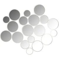 OTTO home Dekospiegel Malisa, Wand Dekoration horizontal und vertikal hängbar, 3 Farben, großer Wandspiegel mit 19 Elementen, 121x110cm, aus Metall