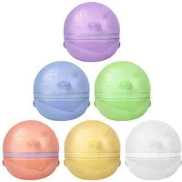 BlingBin Wasserball Wiederverwendbar,Silikon Wasserbomben Selbstschließend magnetische (6er Set, 6-St., (L x B x H): 7,2 x 7,2 x 7,2 cm), für Kinder & Erwachsene, Wasserspielzeuge für Sommer Schlachtspaß
