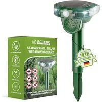 ISOTRONIC Ultraschall-Tierabwehr Ultraschall Solar Tiervertreiber Wildtiere und andere Kleintiere, 1-tlg.