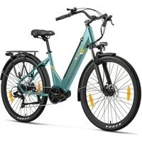 Touroll E-Bike Trekkingrad Urbano 3, 7 Gang, Kettenschaltung, Mittelmotor, 468 Wh, 25km/h, 250W/36V, 468Wh, 120km, Shimano 7‑Gang