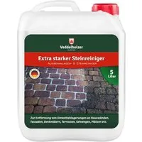 Veddelholzer Außenanlagenreiniger Steinreiniger 5 Liter Konzentrat Langzeitwirkung Naturstein-Reiniger (Qualität aus Germany, [- Grünbelagentferner Wege Pflastersteine Fugen ohne Glyphosat Unkrautvernichter)