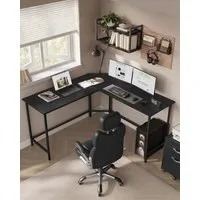 VASAGLE Schreibtisch L-förmiger Computertisch, Eckschreibtisch, Gaming, Homeoffice, 140 x 140 x 76 cm, platzsparender Bürotisch, einfacher Aufbau