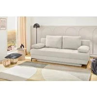 Jockenhöfer Gruppe Schlafsofa Felix, B: 205 cm, Liegefl. 155x201 cm, Dauerschlafsofa, inkl. Topper, inklusive Schlaffunktion und Bettkasten, Federkernpolsterung