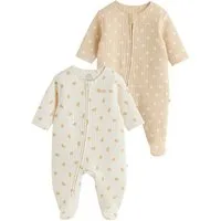 Next Schlafoverall Gesteppte Baby Schlafanzüge, 2er-Pack (2-tlg)