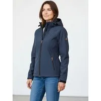 Blue Wave Softshelljacke Damen Jacke Maite Softshell mit Innenfleece - Damenjacke Winddicht Wassersäule 5000 mm, Atmungsaktiv, Kapuze abnehmbar, 3-Lagen-Laminat